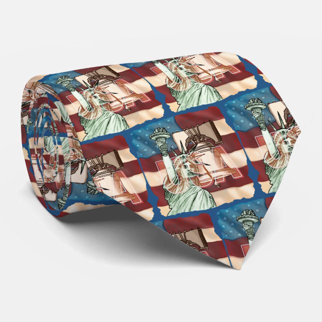 Gravata USA Liberty tie (Rolled)