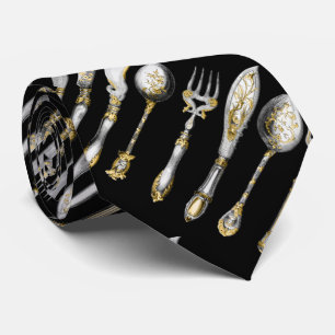 Gravata Utensílios da cozinha da cutelaria do cozinheiro