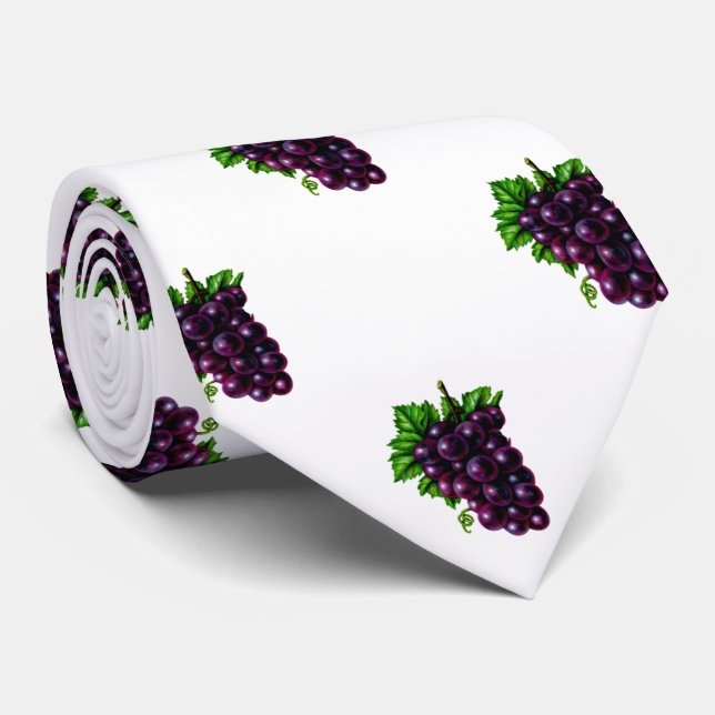 Gravata Uvas Roxas (Rolled)
