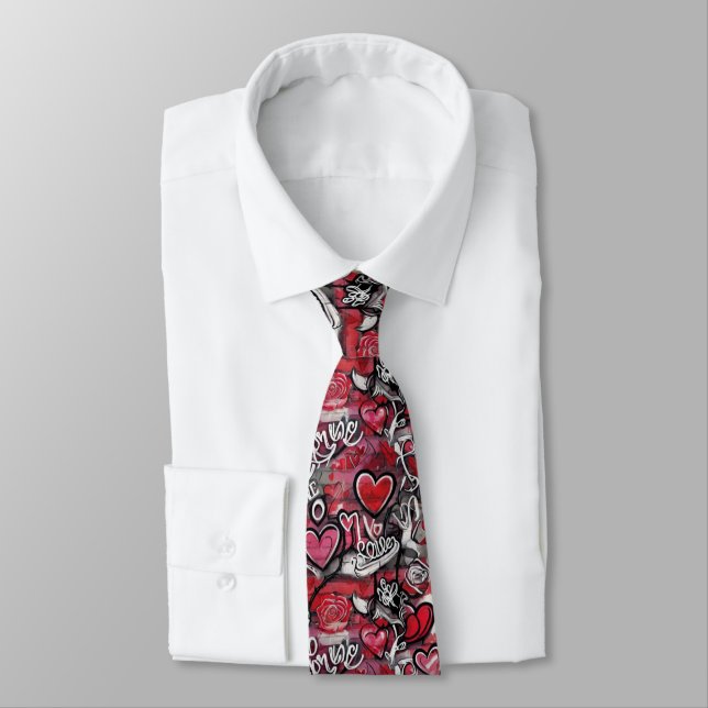 Gravata Valentine's Hearts Neck Tie (Amarrado)