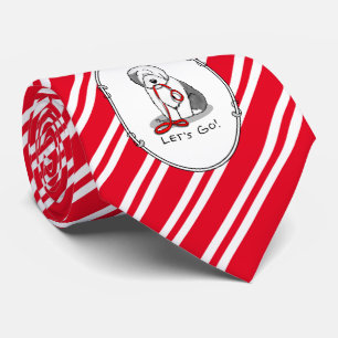 Gravata Vamos Engraçado! Sheepdog Inglês (Cinza 1)