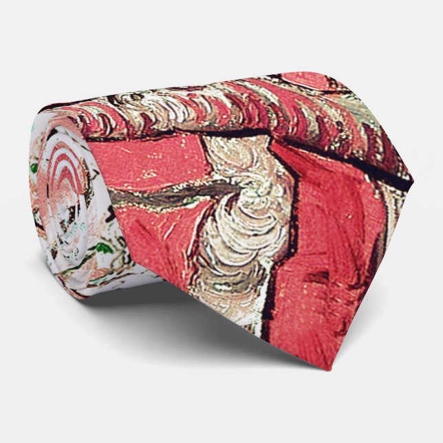 Gravata Van Gogh Almond Blossoms Peach (Rolled)