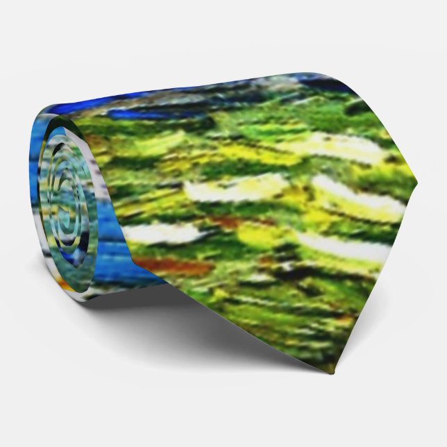 Gravata Van Gogh - Jardim de Daubigny, 1890 (Rolled)