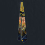 Gravata Van Gogh Postman. Retrato impressionismo<br><div class="desc">Tinta do pescoço de Van Gogh "The Postman (Joseph Roulin)".</div>