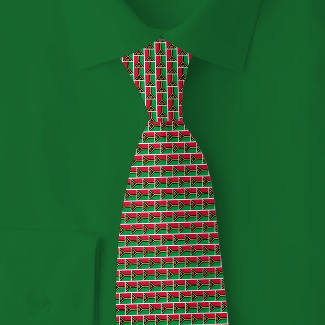 Gravata Vanuatu Flag Brick Pattern (Criador carregado)