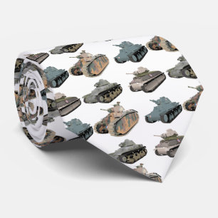 Gravata Vários Tanques Franceses WW2