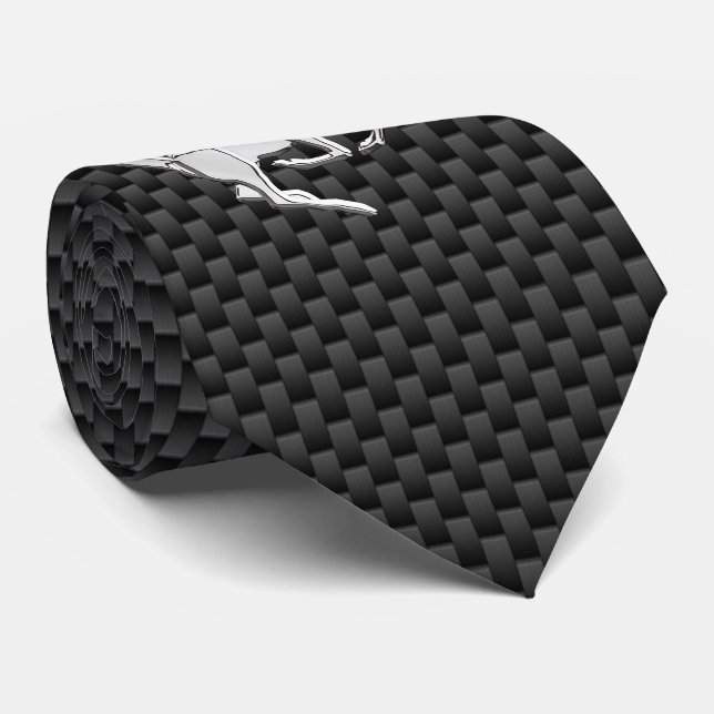 Gravata Veado corante em Impressão de fibra de carbono (Rolled)