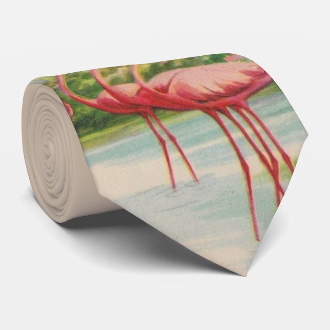 Gravata velha do flamingo de Florida (Rolled)