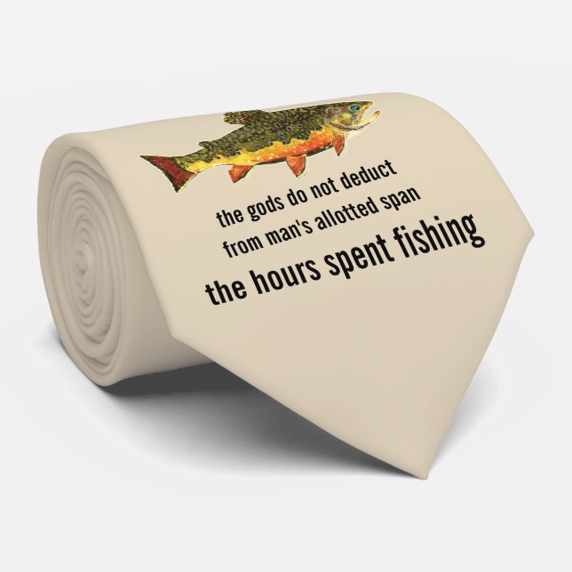 Gravata Velha pesca dizendo que a trama do Brook Angler (Rolled)