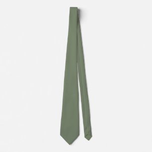 Gravata Verde de Camuflagem Sólida Profissional Minimalist