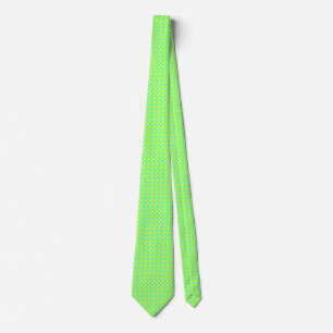 Gravata Verde Geométrico e Amarelo