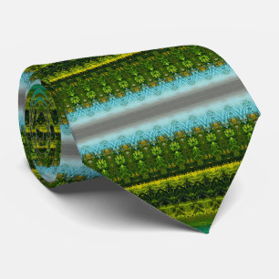 Gravata Verde limão de Turquesa e azul