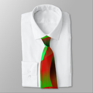 Gravata Verde limão e ruivo vermelho, com sombra?