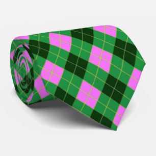 Gravata Verde limão, Estilo Rosa e Negro