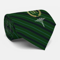 Verde Monogrammed profissional médico