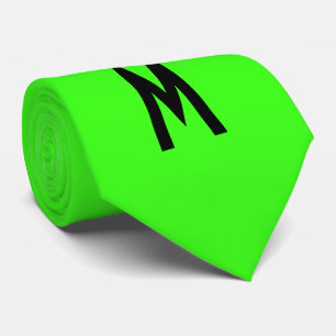 Gravata Verde Simples e Moderno Neon Fluorescente