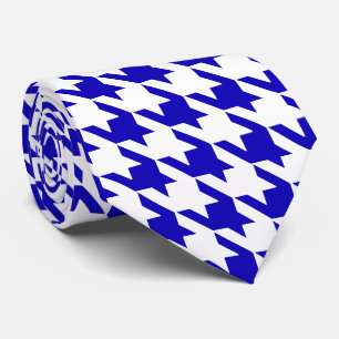 Gravata Verificação de Tonalidade Grande Azul Branco