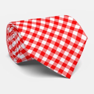 Gravata Verificações de Gingham Diagonal de Grande Tamanho