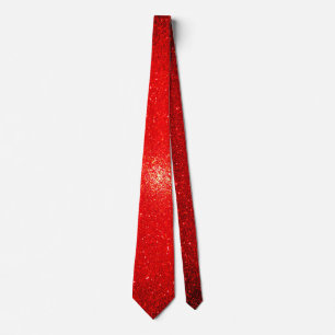 Gravata Vermelho de brilho