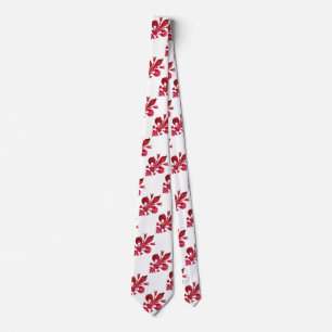 GRAVATA VERMELHO FLEUR DE LISE