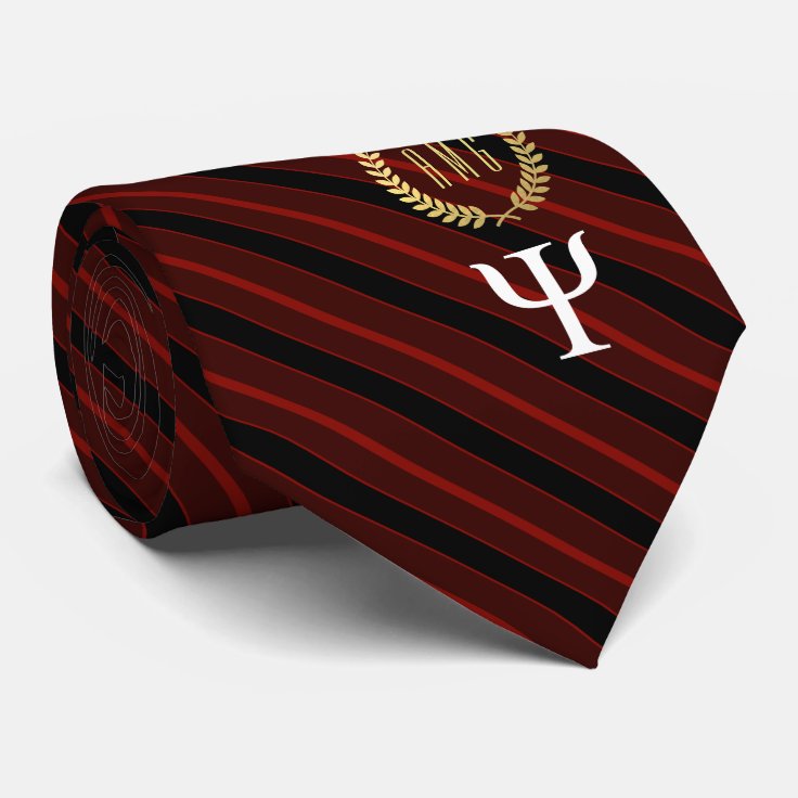 Briefcase That Sinis Gravata Vermelho Monogrammed do símbolo da psicologia | Zazzle.com.br