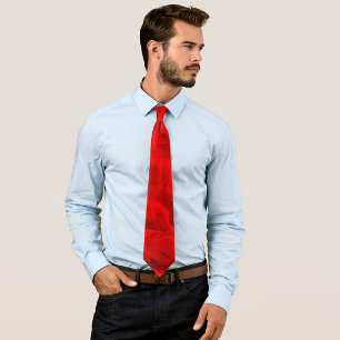 Gravata Vermelho Vermelho Anel Marble Negrito