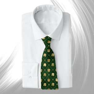 Gravata Vestido Dourado Verde Elegante