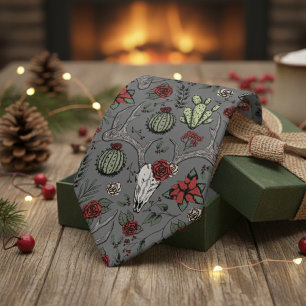 Gravata Vestígios de vassoura-de-vassoura-de-natal vermelh