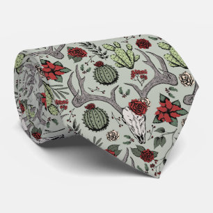 Gravata Vestígios de vassoura-de-vassoura-de-natal vermelh