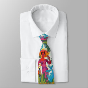 Gravata Viagem Caribe na moda, cor