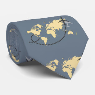 Gravata viagem de Vamos da ilustração mundial