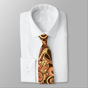 Gravata Viagem Ondulante Floral Paisley Impresso em Duas F