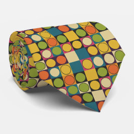 Gravata Vibrant 70s Geometric