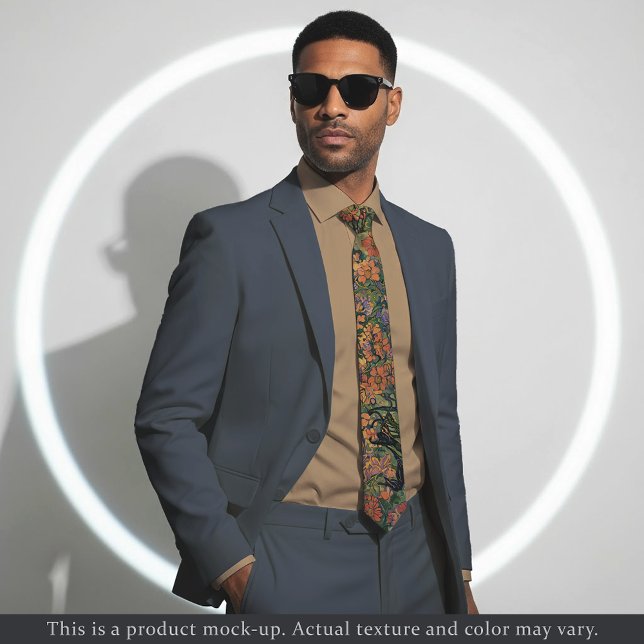 Gravata Vibrant Impressionist Garden Necktie (Criador carregado)