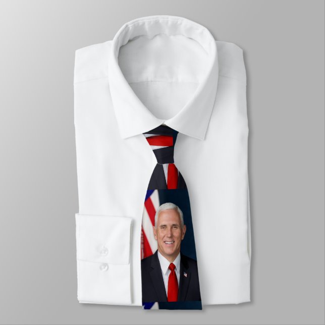 Gravata Vice-Presidente Mike Pence Neck Tie (Amarrado)