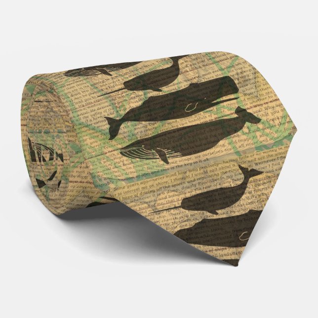 Gravata Vida marítima náutica antiaérea de baleia (Rolled)