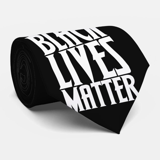 Gravata Vida negra é matéria (Rolled)