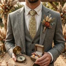 Videira de Flor Silvestre Rústica Vintage