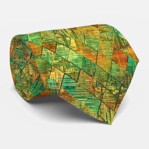 Gravata Vidro Colorido Geométrico Decorativo Moderno