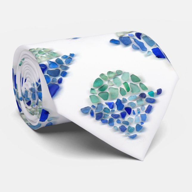 Gravata Vidro marítimo - Raiva do sol (Rolled)