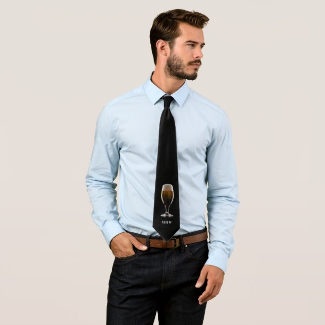 Gravata Vidro Monograma Personalizado de Cerveja (In Situ)