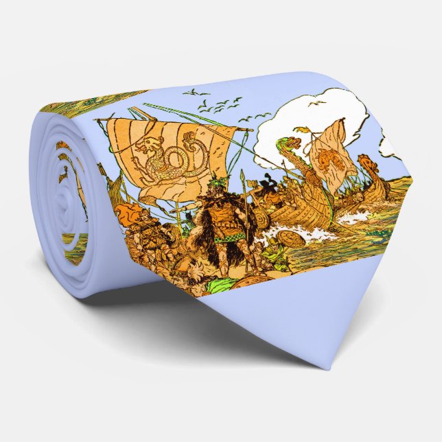 Gravata Vikings print  (Rolled)