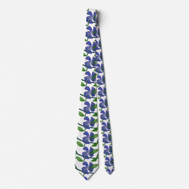 Gravata "Vinca #1" Colheita de Jardim Flor (Frente)