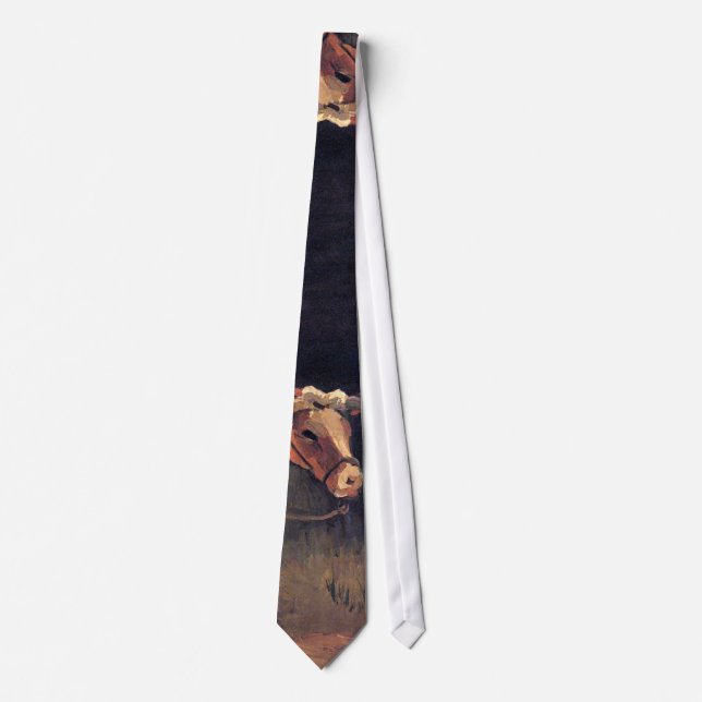 Gravata Vincent Van Gogh - Carroça Com Boi Vermelho E Bran (Frente)