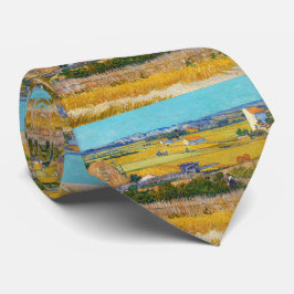 Gravata Vincent van Gogh - Colheita em La Crau Cloth
