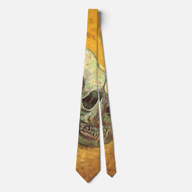 Gravata Vincent van Gogh - Natureza Morta com Caveira (Frente)