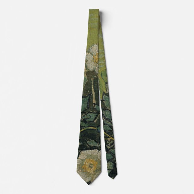 Gravata Vincent van Gogh - Rosas Silvestres (Frente)