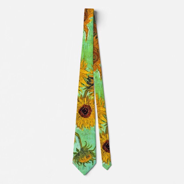Gravata Vincent Van Gogh - Vase Com Doze Girassóis (Frente)