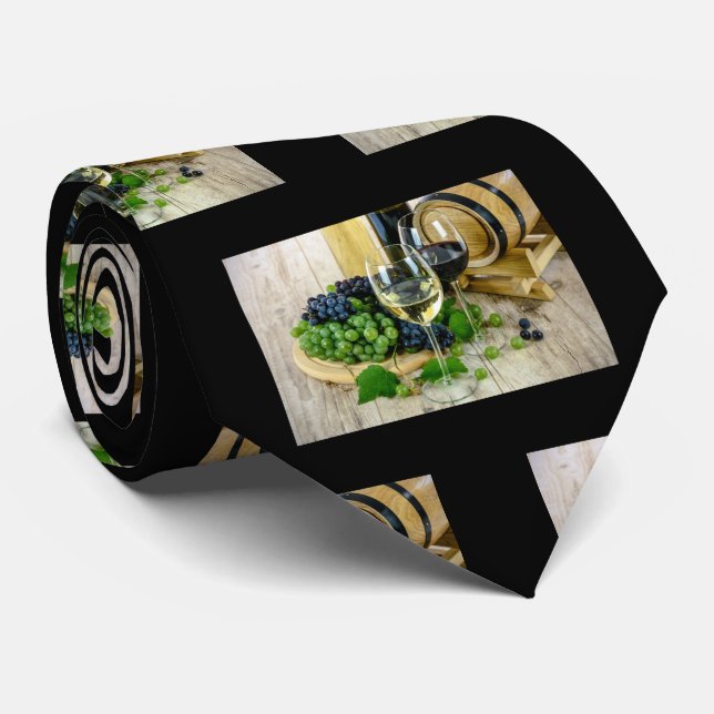 Gravata Vinhos Vintage Vintage Tuscan Vintage Tie Tie (Rolled)