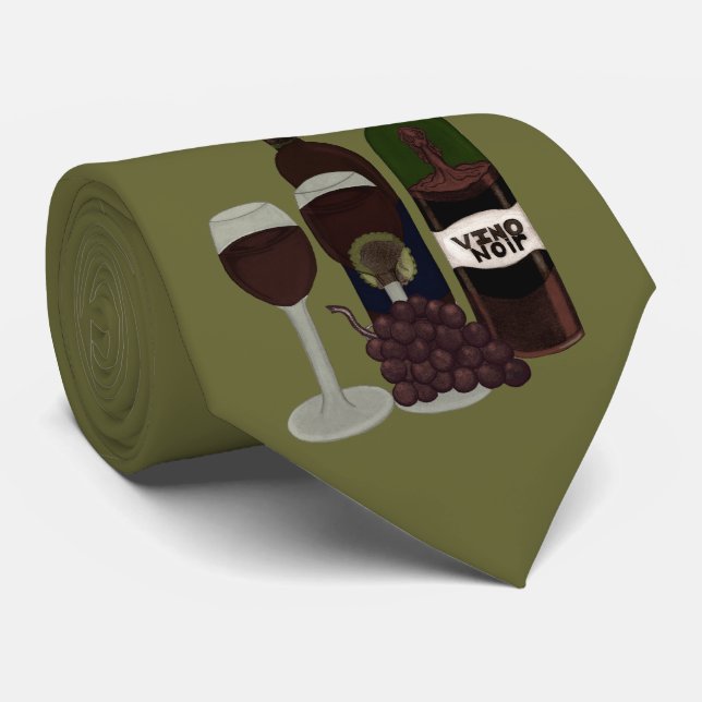 Gravata Vino Vixen - (A Beleza na Garrafa) (Rolled)
